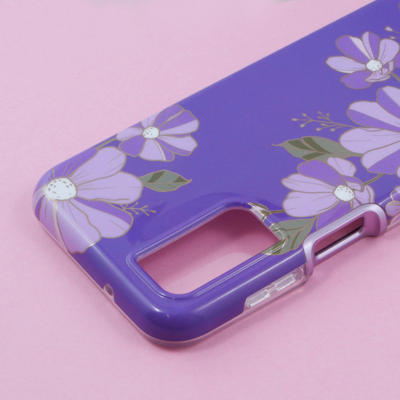 Telefontok a Samsung Galaxy A14 4G/5G, Suritch Full Body Flowers, lila
