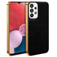 Telefontok a Samsung Galaxy A13 4G, Cowhide Leather, fekete