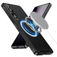 Kameravédő tok Sony Xperia 1 V, CamShield MagSafe, átlátszó / fekete