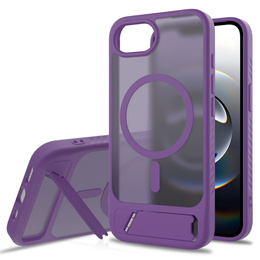 Tok iPhone 16E, Kickstand Matt Case, MagSafe, lila