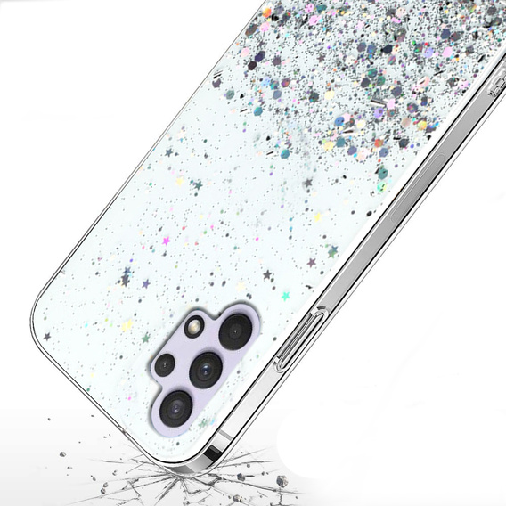 Telefontok a Samsung Galaxy A32 4G, Glittery, átlátszó