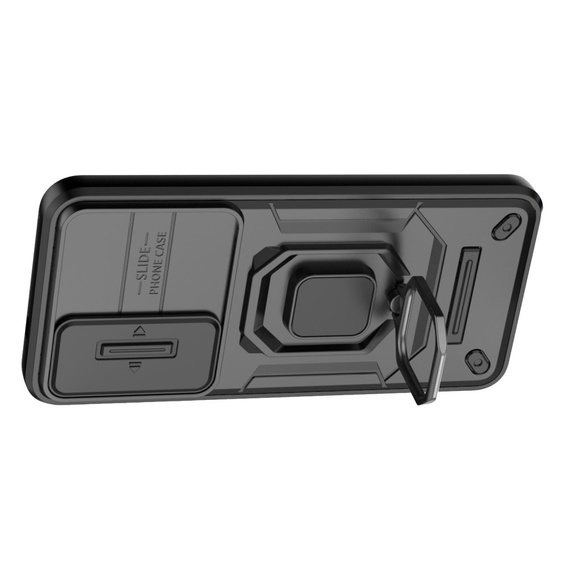 Telefontok a Samsung Galaxy S24, KickStand Camera Lens, fekete