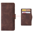 Pattintható tok a Infinix Note 30 VIP, Card Slot, barna