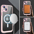 Tok iPhone 15 Plus, ERBORD Impact Guard, MagSafe, rózsaszín