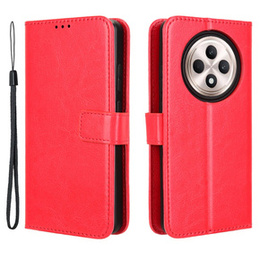 Pattintható tok a Oppo Reno 12FS / 12F, Crazy Horse Wallet, piros