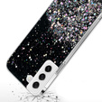 Telefontok a Samsung Galaxy S21 FE, Glittery, fekete