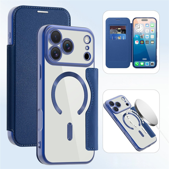Wallet MagSafe RFID flip tok kameravédelemmel iPhone 17 Pro Max készülékhez