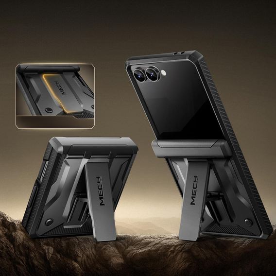 Tongate MECH tok MagSafe-val a Samsung Galaxy Z Flip7 FE / Z Flip6 készülékhez, zöld színű