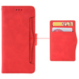 Pattintható tok a Motorola Edge 50 Ultra, Card Slot, piros