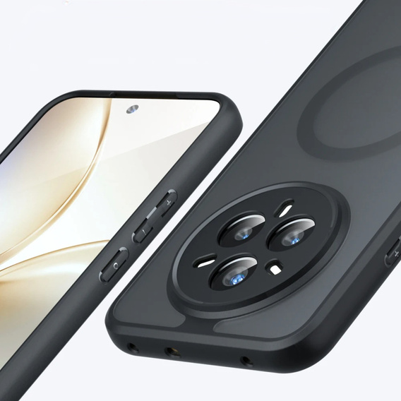 Tok Realme 14 Pro+ 5G-hoz, MagSafe, ERBORD Matt Case, fekete
