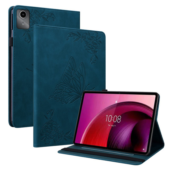 Tok Lenovo Tab M11, Butterfly, sötétkék