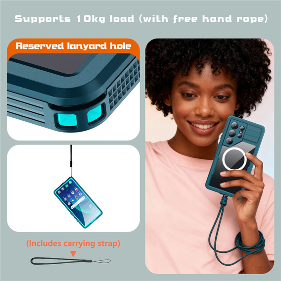 Redpepper MagSafe vízálló tok Samsung Galaxy S26 Ultra készülékhez, kék