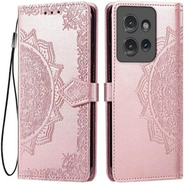 Pattintható tok a Motorola Edge 50 Neo / Motorola ThinkPhone 25, Mandala, rózsaszín rose gold