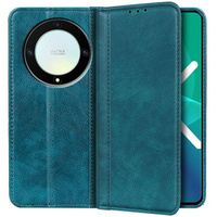 Telefontok a Honor Magic 5 Lite 5G, Wallet Litchi Leather, zöld