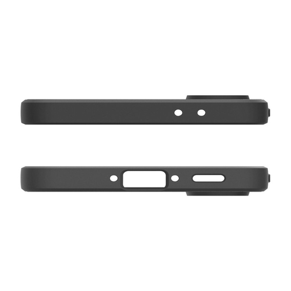 A Spigen tok Samsung Galaxy A56 5G, Liquid Air, fekete + 9H edzett üveghez
