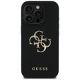 GUESS Grained Big 4G és Classic Logo tok iPhone 16 Pro készülékhez