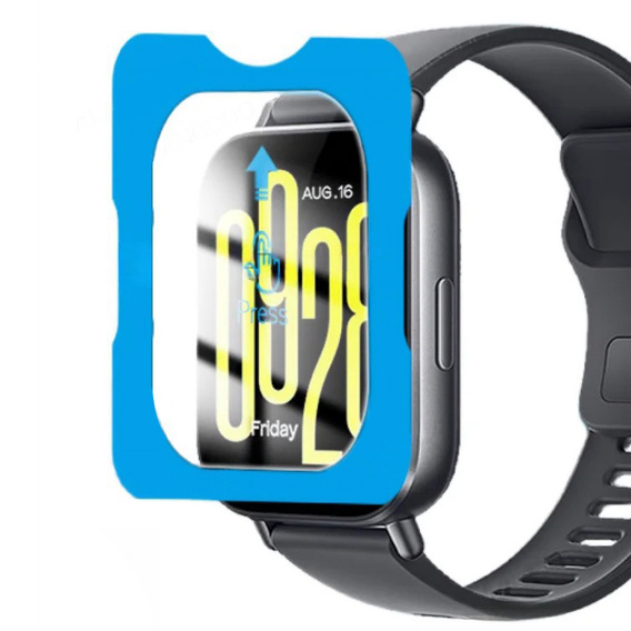 2x edzett üveg ERBORD rögzítőkerettel az Xiaomi Redmi Watch 5 Active-es órájához