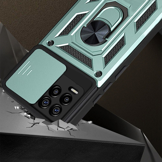Telefontok a Realme 8 / 8 Pro, CamShield Slide, zöld