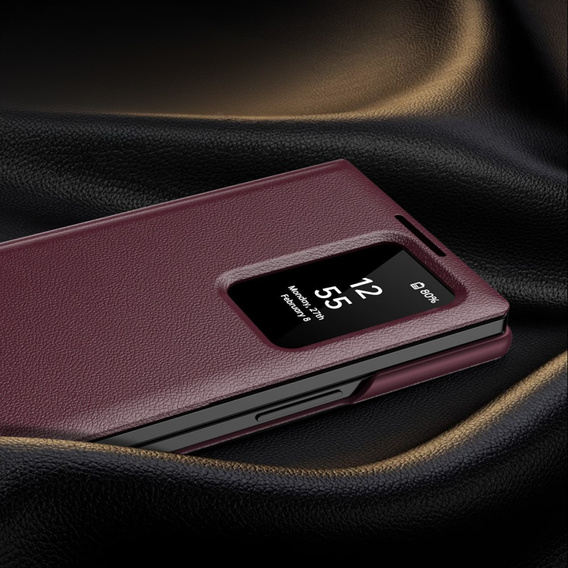 Flip tok Samsung Z Fold6 5G, Smart View Wallet, bordó