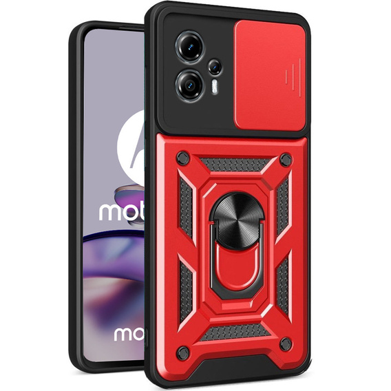 Telefontok a Motorola Moto G13 / G23, CamShield Slide, piros
