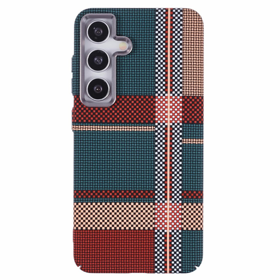 Tok Samsung Galaxy S25+ Plus, Carbon Fiber MagSafe, piros / zöld