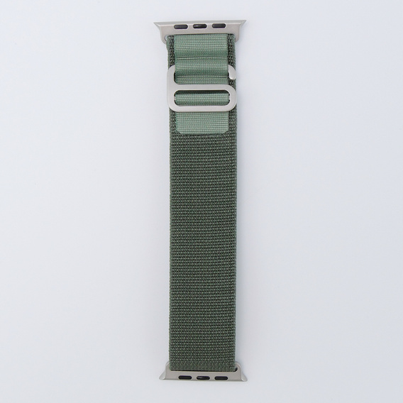 Nylon szíj Apple Watch 1/2/3/4/4/5/6/7/8/SE/ULTRA 42/44/45/45/49mm, zöld