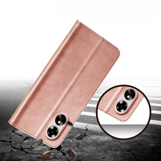 Pattintható tok a Oppo A17, LC.IMEEKE, rózsaszín rose gold