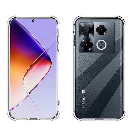 Telefontok a Infinix Note 40 Pro Plus, Dropproof, átlátszó