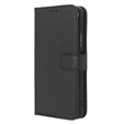 Pattintható tok a Infinix Hot 20 5G, Wallet Smart Magnet Case, fekete
