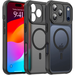 Matt tok iPhone 17 Pro Max készülékhez, Magsafe-hoz, matt fekete