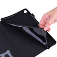 Tok Samsung Galaxy Tab S10 FE+ Plus, Classic, tolltartóval, fekete