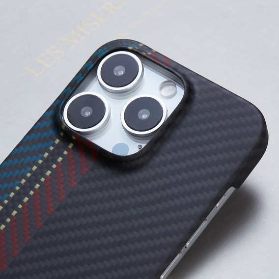 Tok iPhone 16 Pro Max hoz, Aramid Fiber MagSafe, fekete
