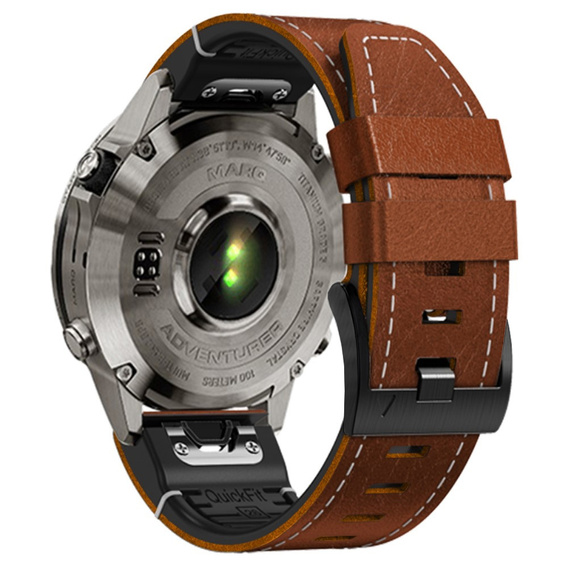 Quickfit bőrszíj a Garmin Fenix 5/6/6/6 PRO/7 Forerunner 965/955/945 készülékhez