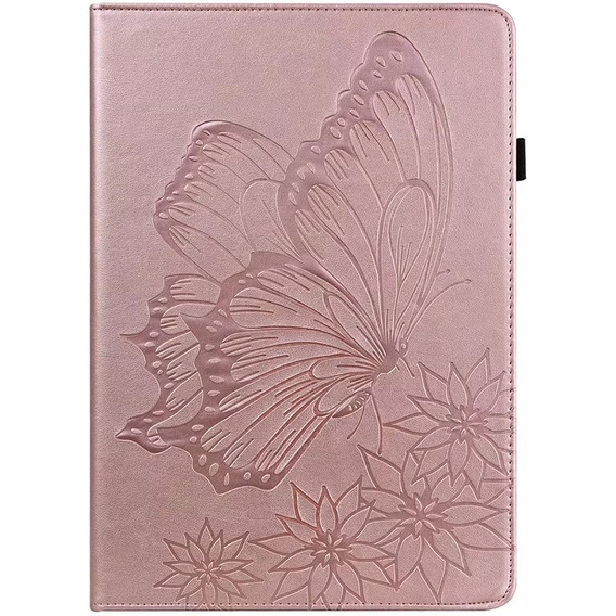 Telefontok a Lenovo Tab M9, Wallet Pen Slot, butterflies, barna