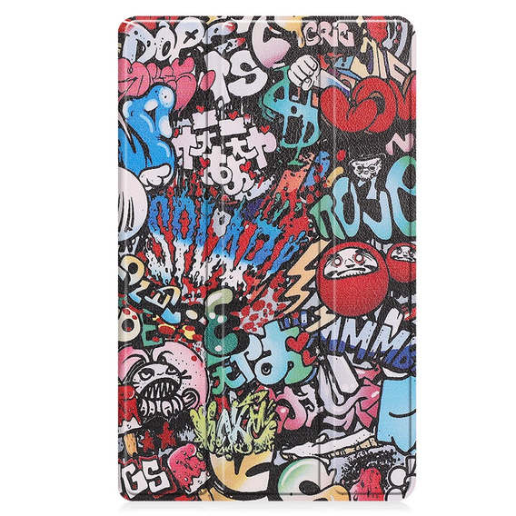 Tok Lenovo Tab M8 Gen 4 TB-300FU, Smartcase, graffiti