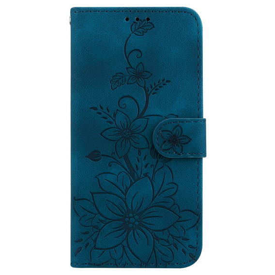 Pattintható tok a Oppo A60, Lily Flower, sötétkék