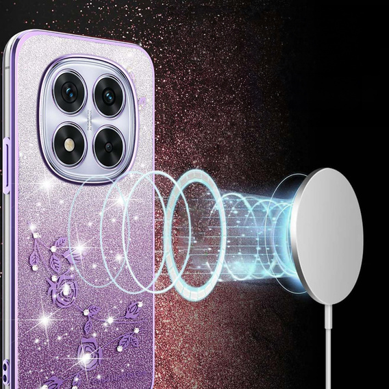 Glitter Flower tok a Xiaomi Redmi Note 15 Pro Plus 5G / Poco M8 Pro 5G készülékhez