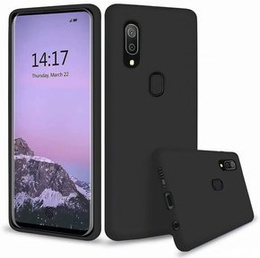 Telefontok a Samsung Galaxy A40, Silicone Lite, fekete
