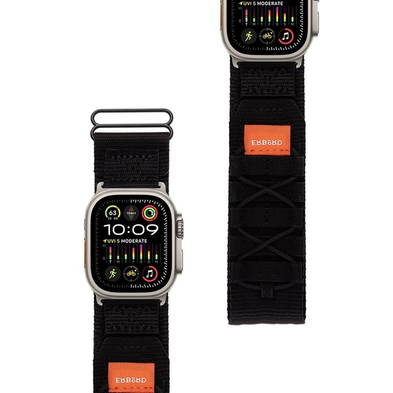 ERBORD Runner Nylon szíj az Apple Watch 1/2/3/4/4/5/6/7/8/9/SE/ULTRA/ULTRA 2 42/44/45/49MM órához