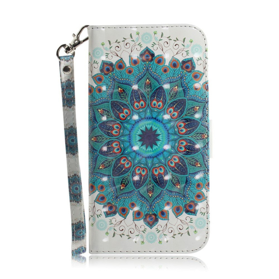 Pattintható tok a Motorola Moto G9 Play/E7 Plus, Wallet, Mandala Flower