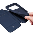 Dux Ducis tok iPhone 17 Pro, Skin Pro, pánttal, kártyafoglalattal, tengerészkék színben