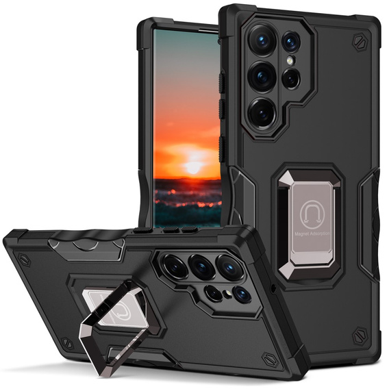 Telefontok a Samsung Galaxy S22 Ultra 5G, Dual-Layer Armor, fekete