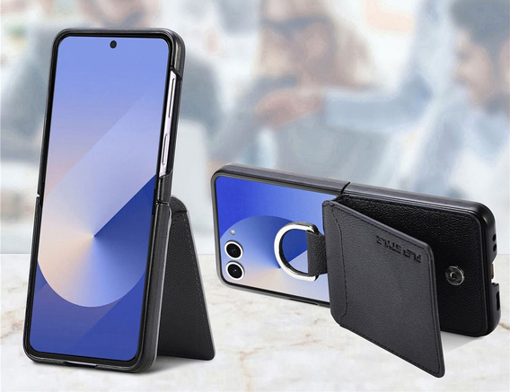 Tok kártyafoglalattal és gyűrűvel a Samsung Galaxy Z Flip7 készülékhez