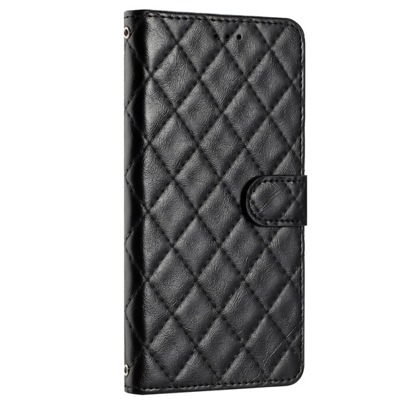 Pattintható tok a Oppo A38 4G / Oppo A18 4G, Wallet, BINFEN COLOR, fekete
