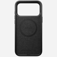 Nomad tok iPhone 17 Pro Max készülékhez, Modern bőr tok, fekete