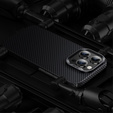 BENKS Kevlar tok iPhone 15 Pro, Carbon Fiber, fekete