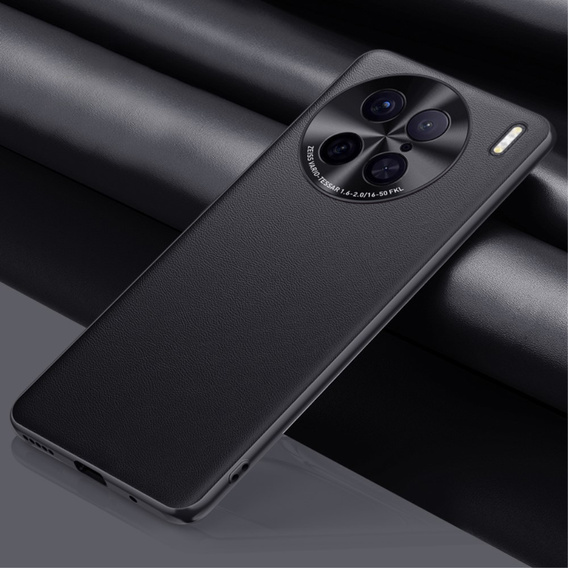 Bőr tok Vivo X90 Pro 5G, leather hybrid, fekete