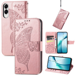 Pattintható tok a Samsung Galaxy S25 Edge, Butterfly, rózsaszín rose gold