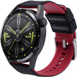 ERBORD univerzális szilikon szíj 22mm, Dual Color, narancssárga / fekete / fekete csat