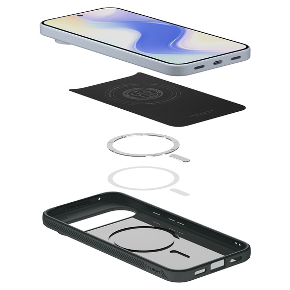 Spigen Liquid Air MagSafe tok a Google Pixel 10 Pro XL-hez, Abyss zöld